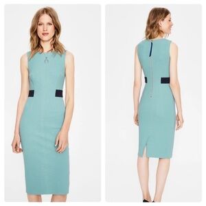 Biden primrose ottoman dress. Size 4 petite. Color is heritage blue